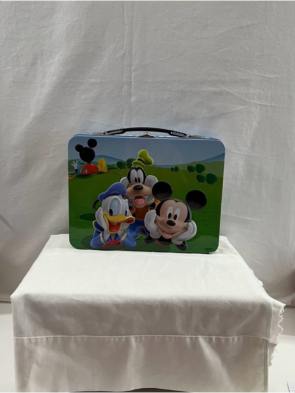 Disney Mickey, Donald & Goofy Tin Lunchbox - Blue and Green